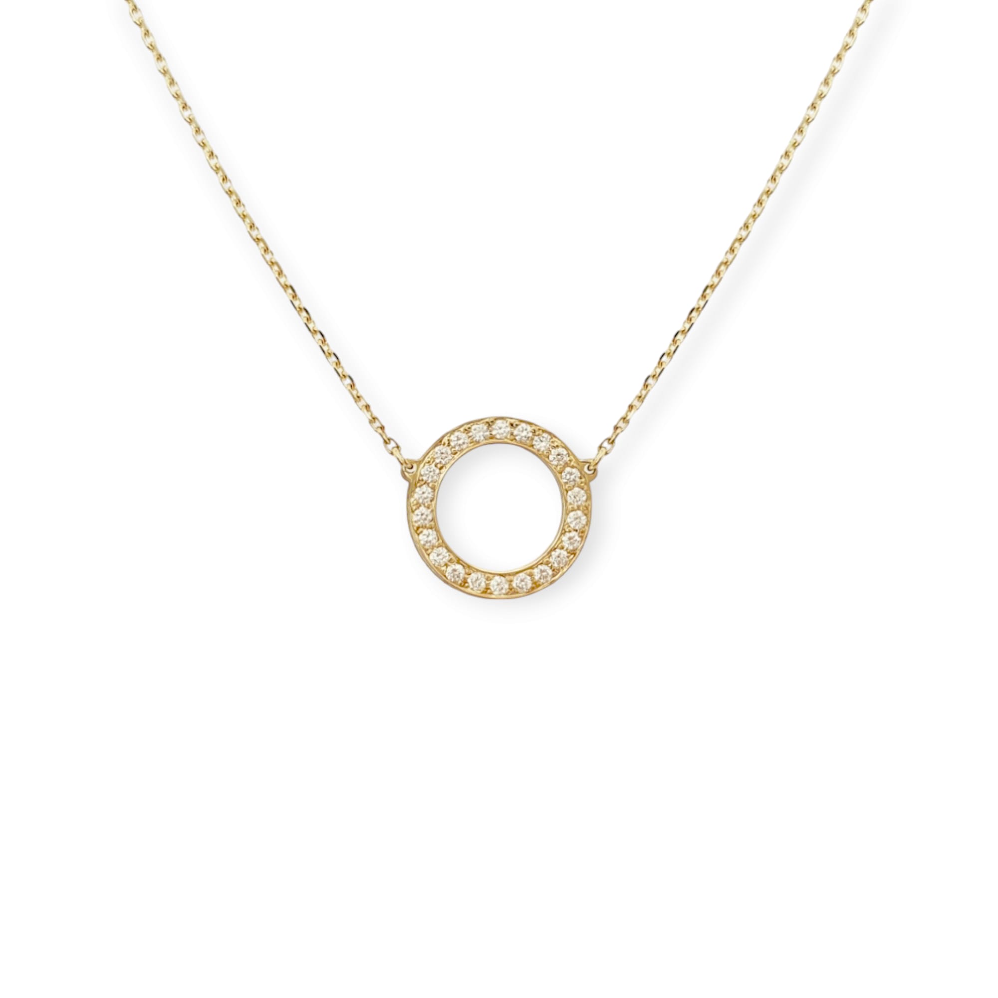 Náhrdelník Kruh II s prírodnými diamantami 0,16ct