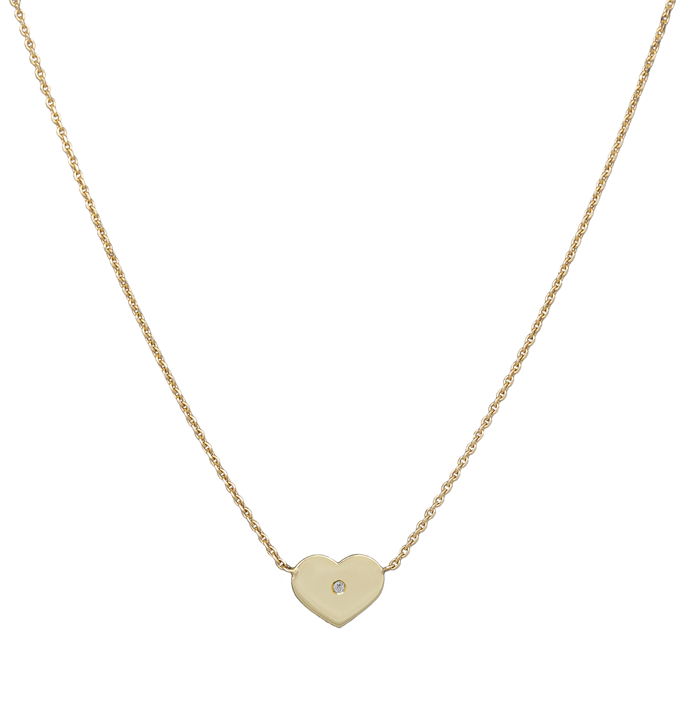 Náhrdelník Srdiečko s diamantom