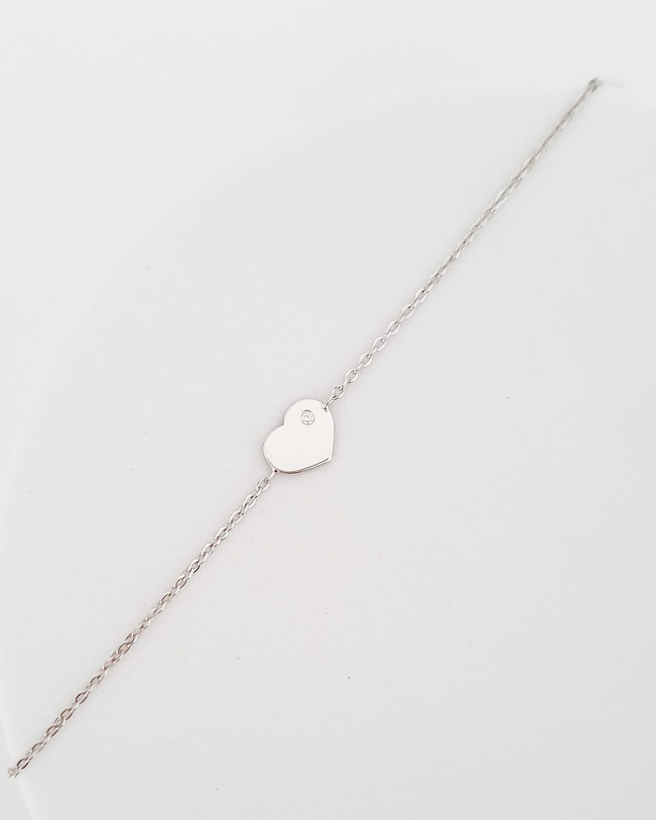 Náramok Srdiečko diamant 1,2mm