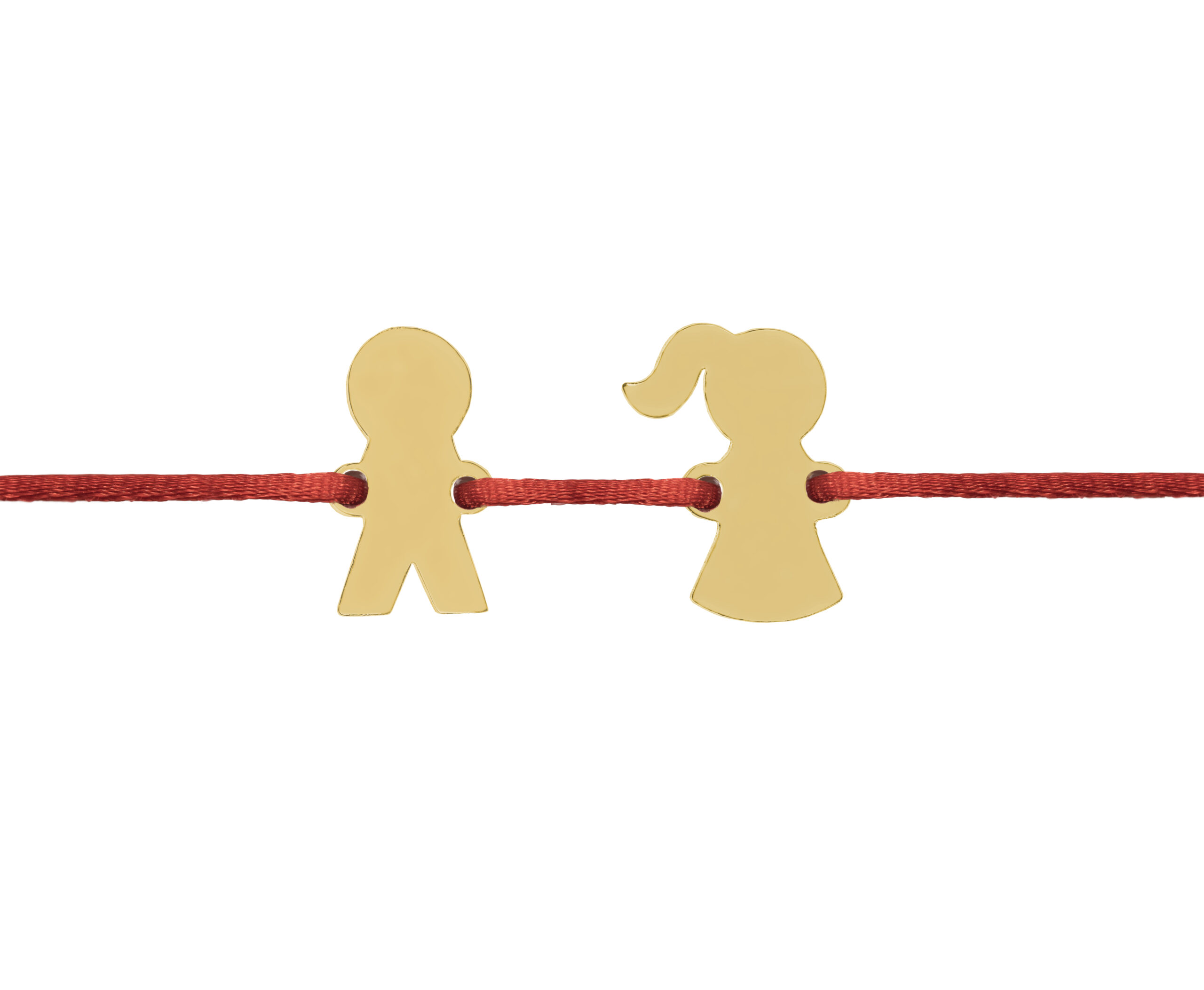 Náramok s postavičkami chlapec a dievča