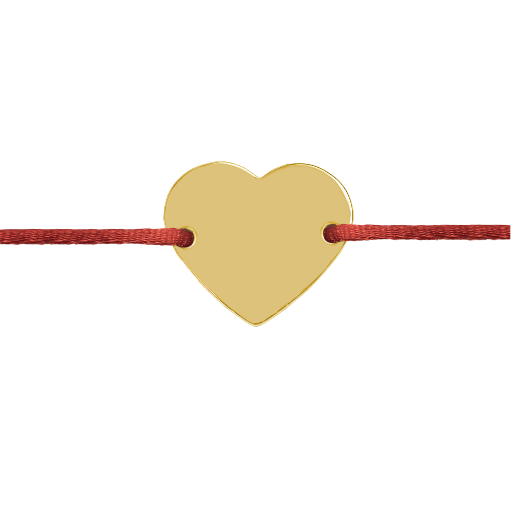 Šnúrkový náramok Srdce