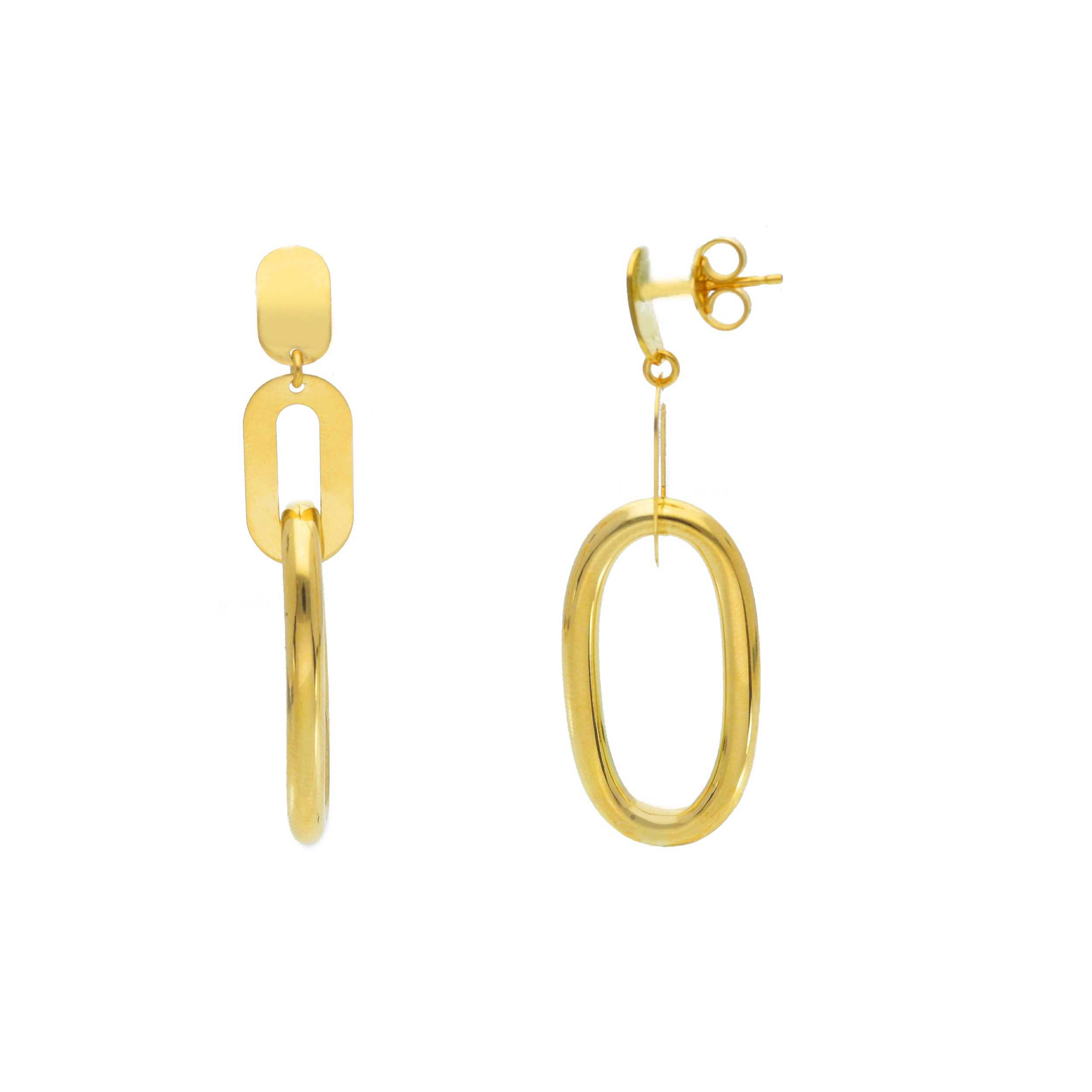 Visiace Náušnice Chic 18 kt žlté zlato