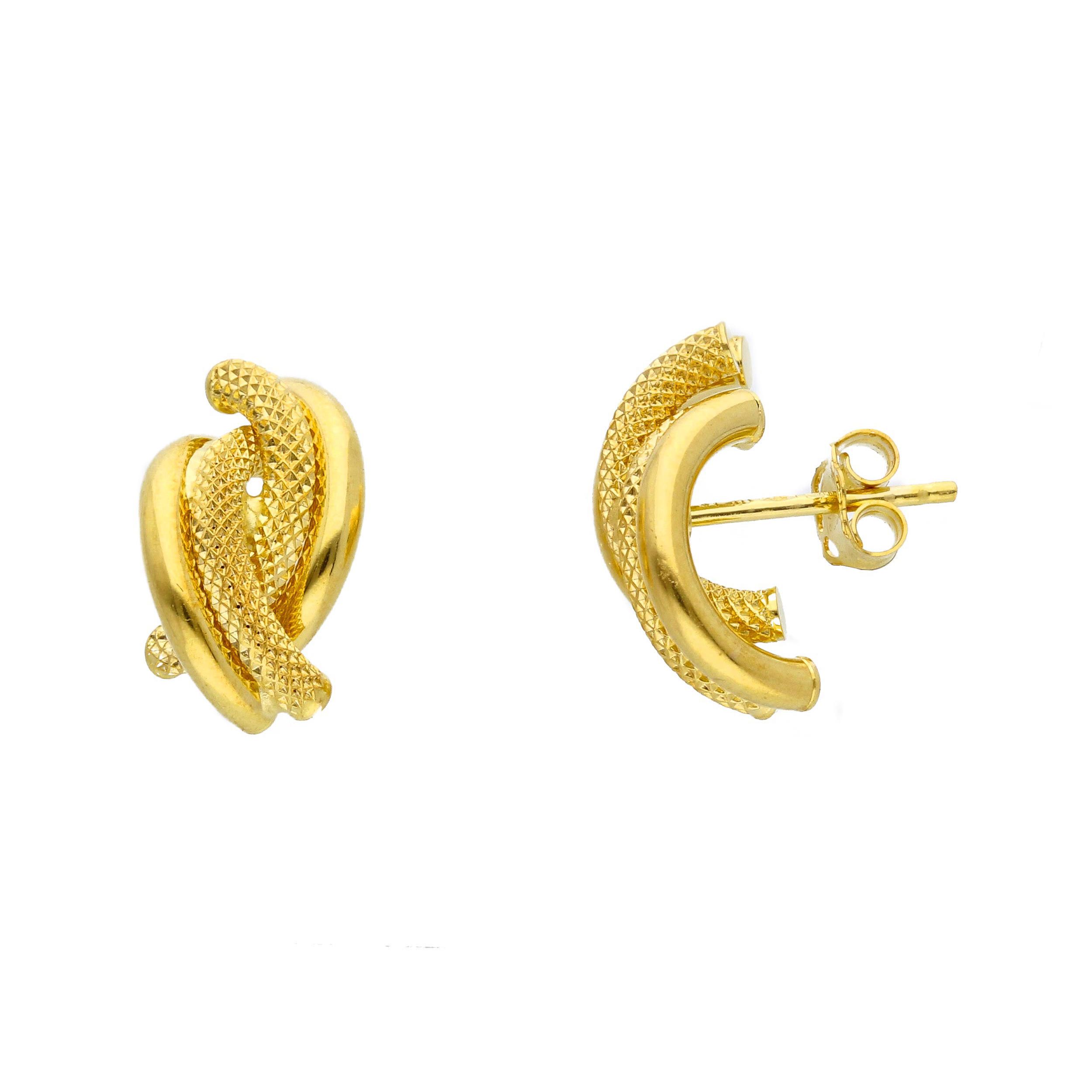 Náušnice Cords 18 kt žlté zlato