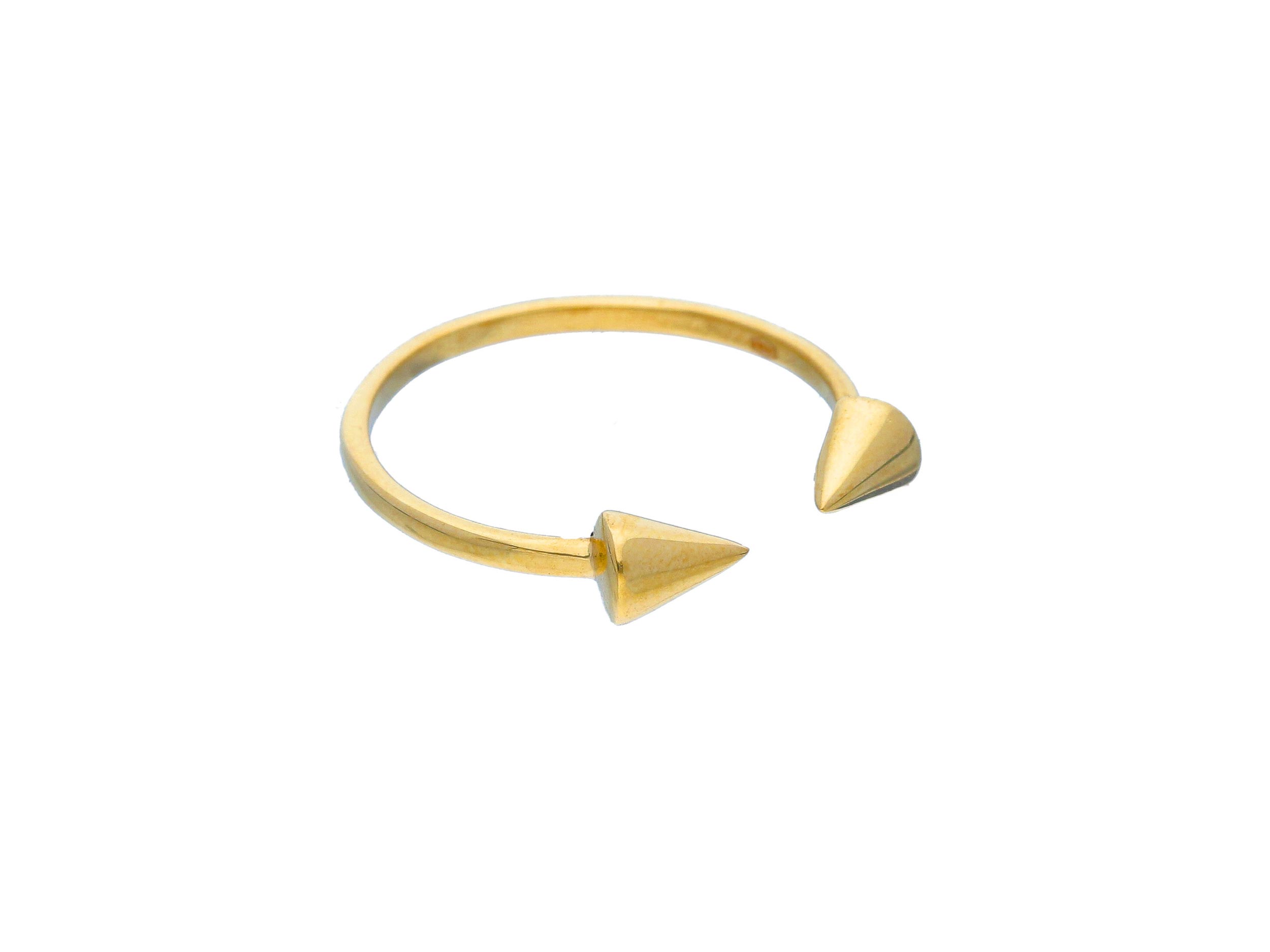 Prsteň Punky 18kt žlté zlato