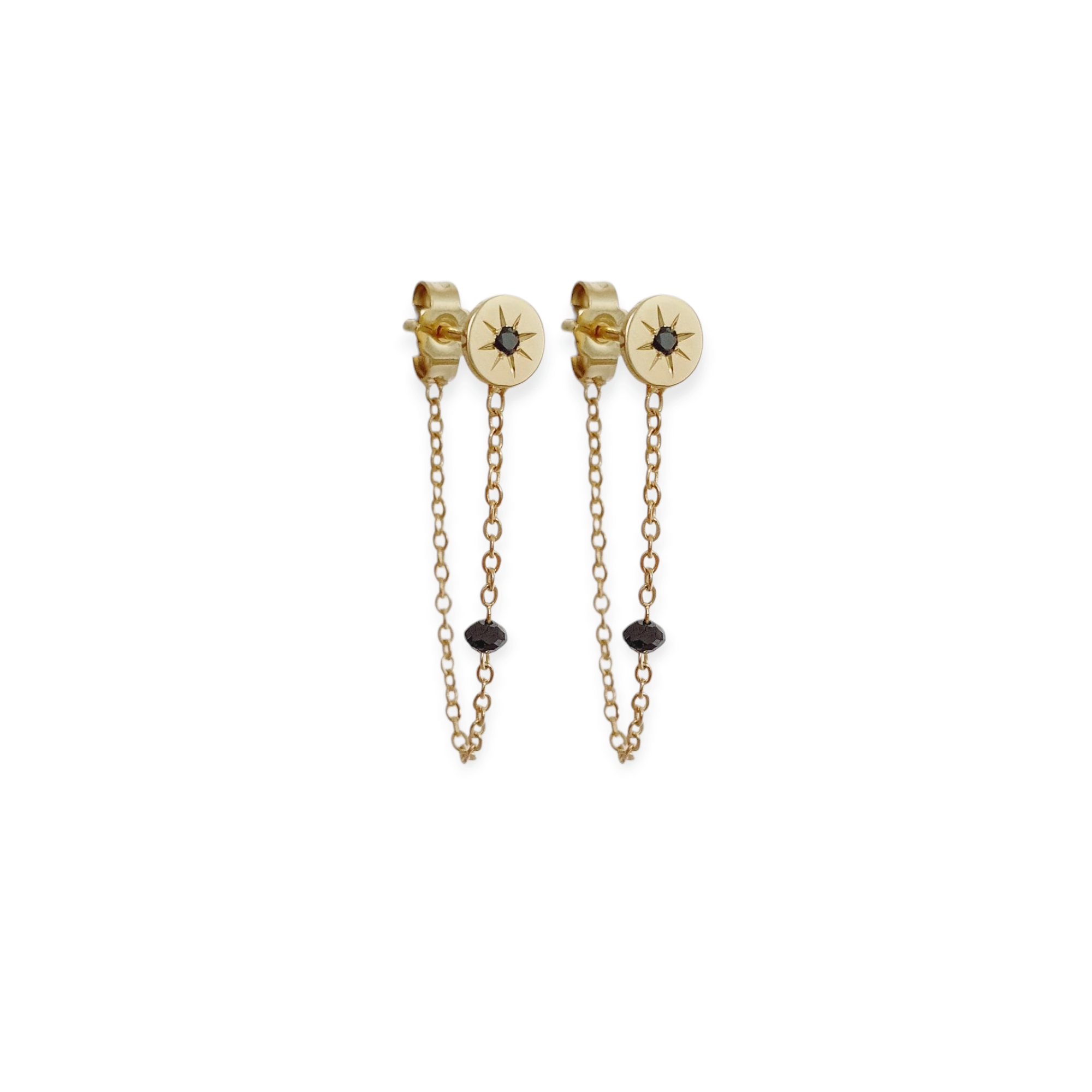 Visiace náušnice Diamond Dust Black