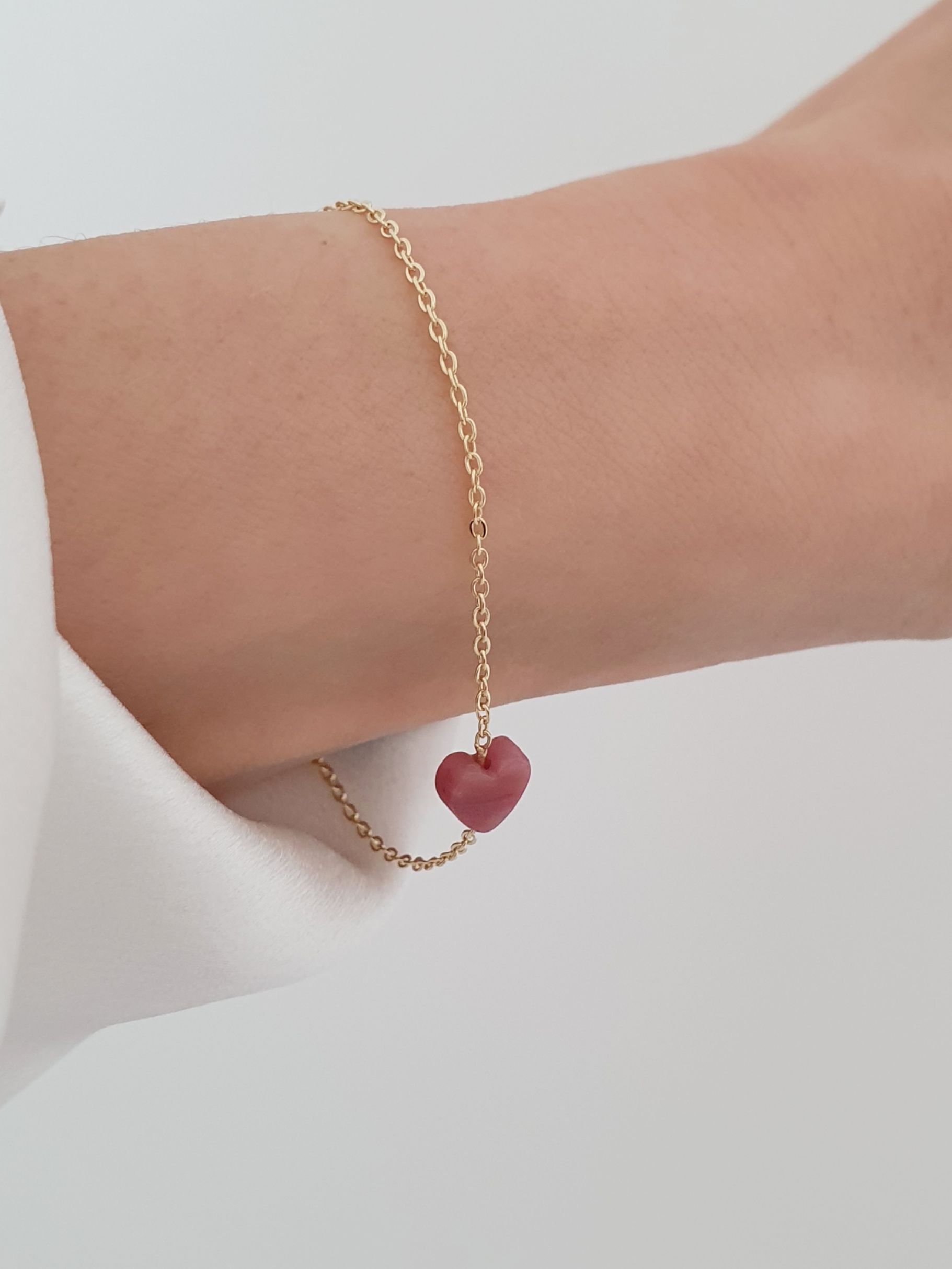 Retiazkový náramok Natural Boho Heart – Obrázok 4
