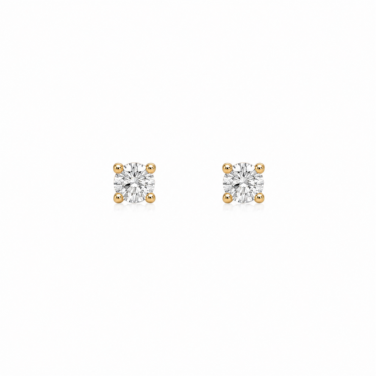 Náušnice prírodné diamanty 0,14 ct