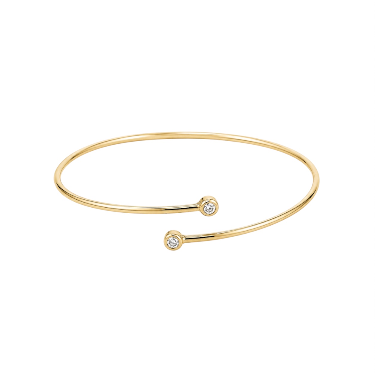 Pevný náramok Bangle Diamonds 2,5 mm
